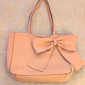 Karl Lagerfeld Pink Bow Tote Bag